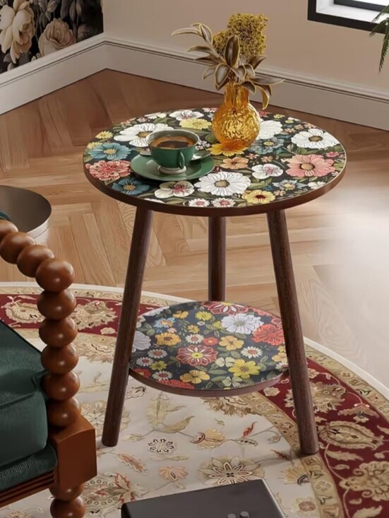 Other - Floral Accent Side Table - Multicolor Table Only
